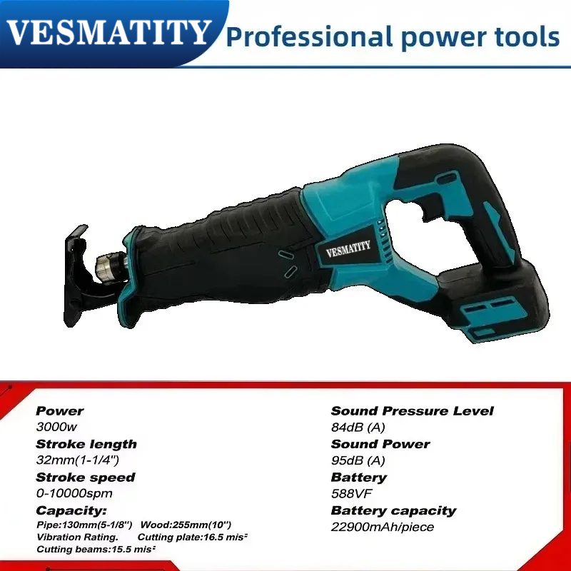 Brushless Cordless Reciprocati - огляд і ціна Metal Saw Reciprocating
