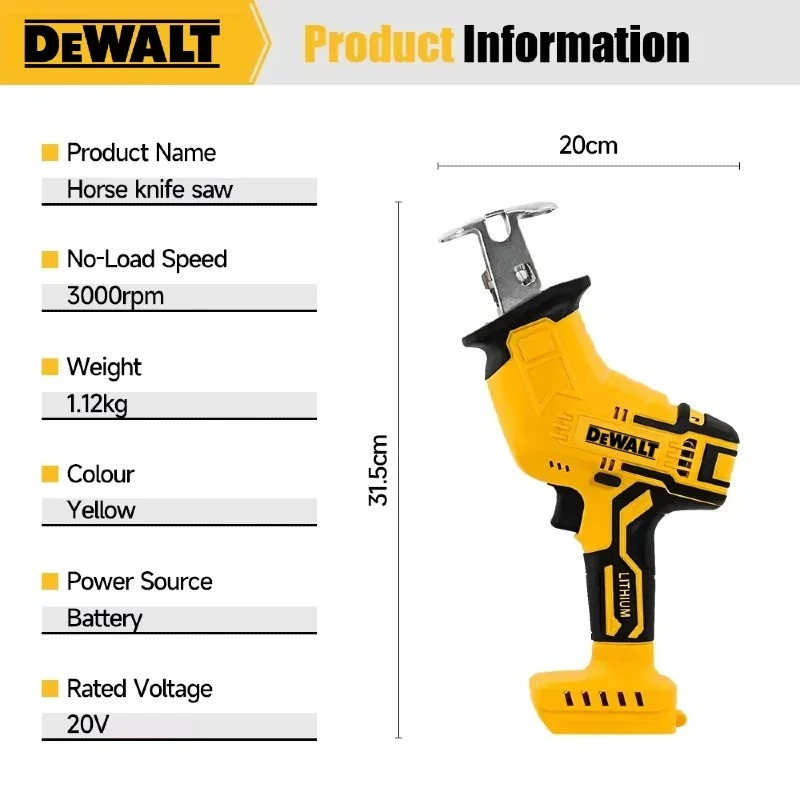 Dewalt Electric Saw 2800RPM Br - огляд і ціна Metal Saw Reciprocating