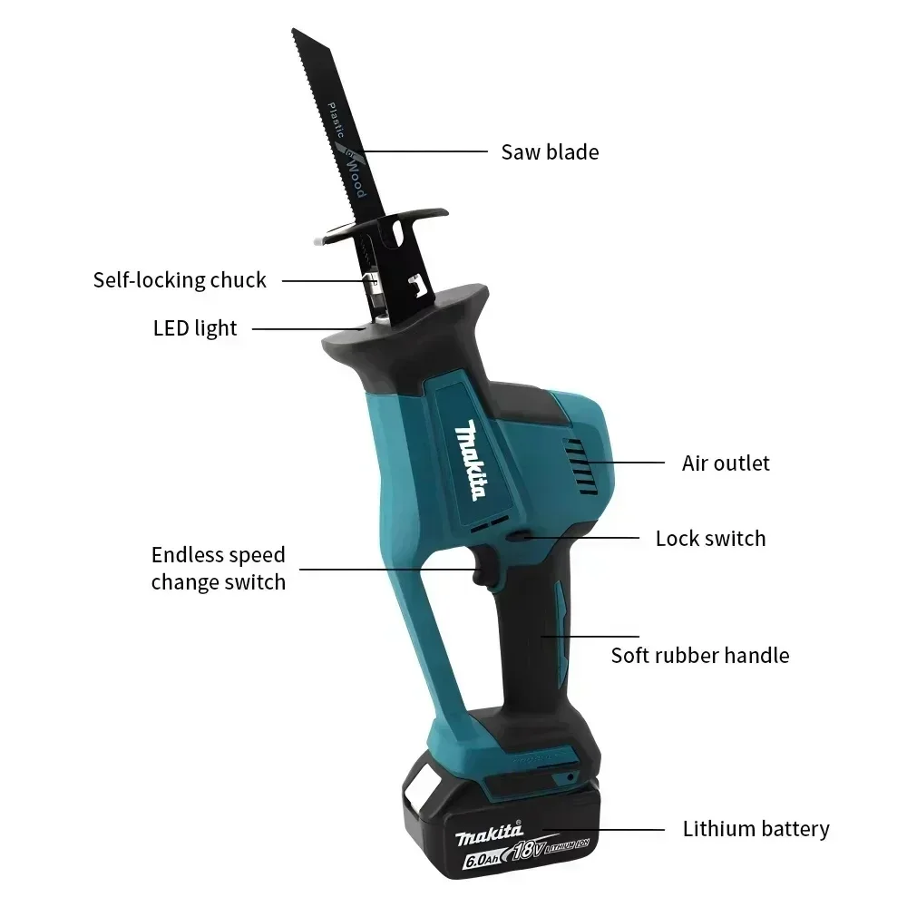 Makita DJR189 18V Cordless Ele - огляд і ціна Metal Saw Reciprocating