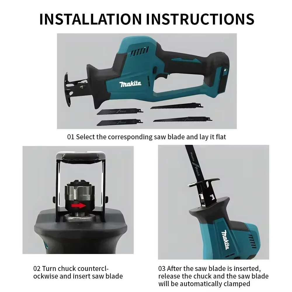 Makita DJR189 18V Cordless Ele - огляд і ціна Metal Saw Reciprocating