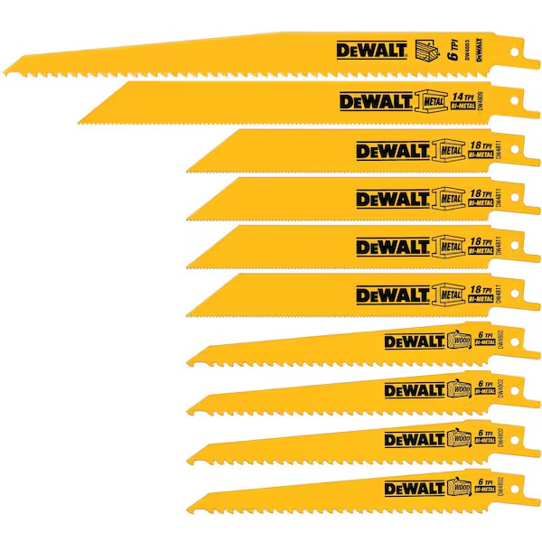 10 Piece Bi-Metal Reciprocatin - огляд і ціна Metal Saw Reciprocating